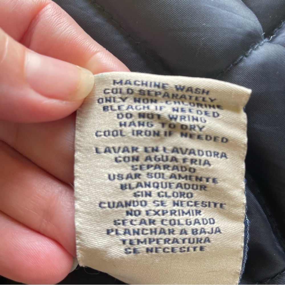Boston Traders Coat Quilter Flannel Hooded Zip up & button close 2 Pockets M - Picture 13 of 15